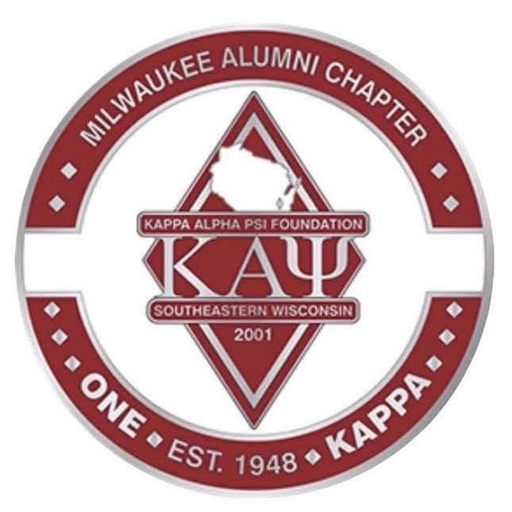 Milwaukee Alumni Chapter badge: One, established 1948, Kappa